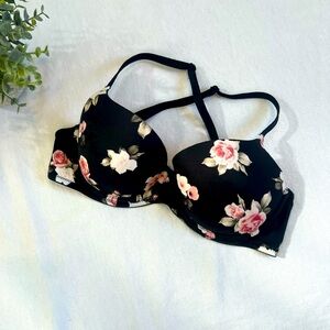 PINK by Victorias Secret Black Floral Bra
